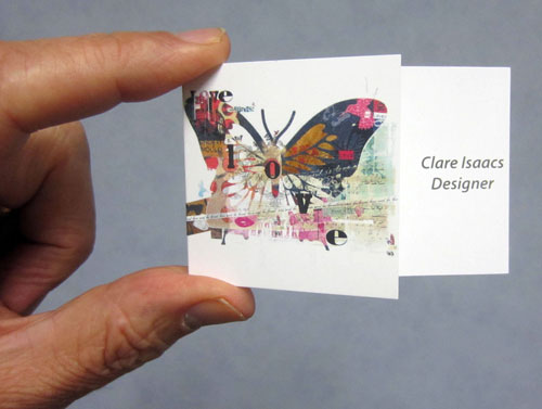 Folding Business Cards - 85mm x 55mm from artwork