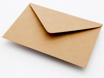 Brown Kraft Ribbed Envelope